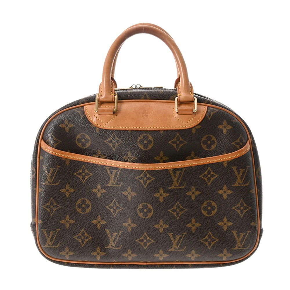 LOUIS VUITTON Monogram Trouville Brown Canvas Handbag - Picture 1 of 11